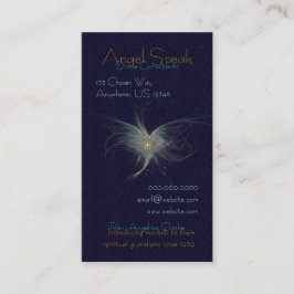 Winter Angel Fractal Art Visitekaartje