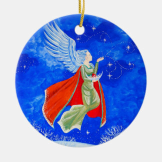 Winter Angel Keramisch Ornament