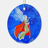 Winter Angel Keramisch Ornament (Links)