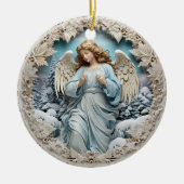 Winter Angel Keramisch Ornament (Voorkant)