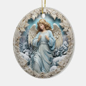 Winter Angel Keramisch Ornament (Links)