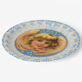  Winter Angel Lace Trim Papieren Bordje (Gekanteld)