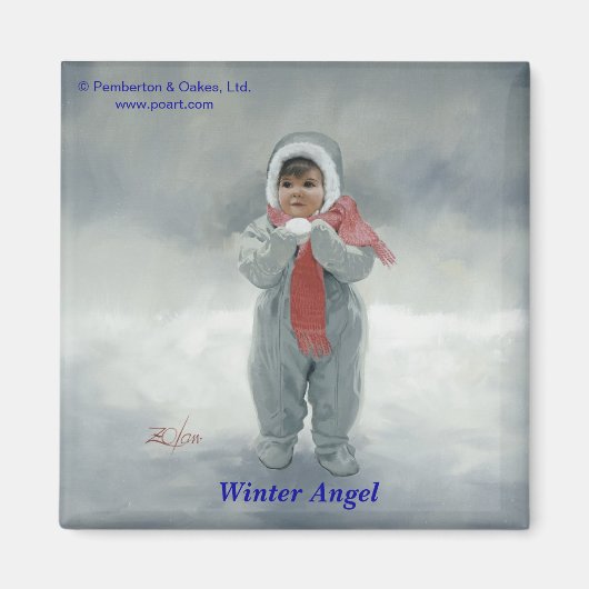 Winter Angel Magneet (Voorkant)