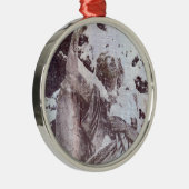 Winter Angel Metalen Ornament (Rechts)