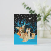 Winter Angels Briefkaart (Staand voorkant)