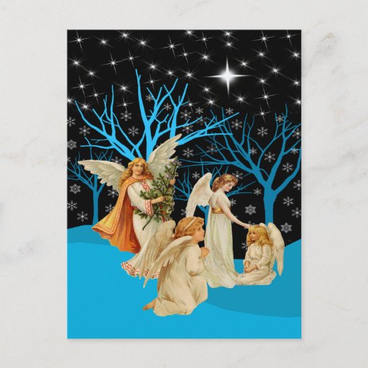 Winter Angels Briefkaart (Voorkant)