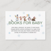 Winter Animal Baby Shower Books For Baby