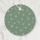 Winter Animal Baby Shower Thank You Bedankjes Labels (Achterkant)