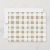 Winter Animal Gender onthullen hem of zij Woodland Bedankkaart (Achterkant)