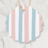 Winter Animal Gender onthulling hem of zij Snowfla Bedankjes Labels (Achterkant)