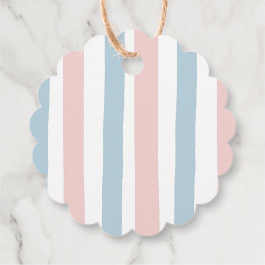 Winter Animal Gender onthulling hem of zij Snowfla Bedankjes Labels (Achterkant)