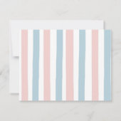 Winter Animal Gender onthulling hem of zij Snowfla Bedankkaart (Achterkant)