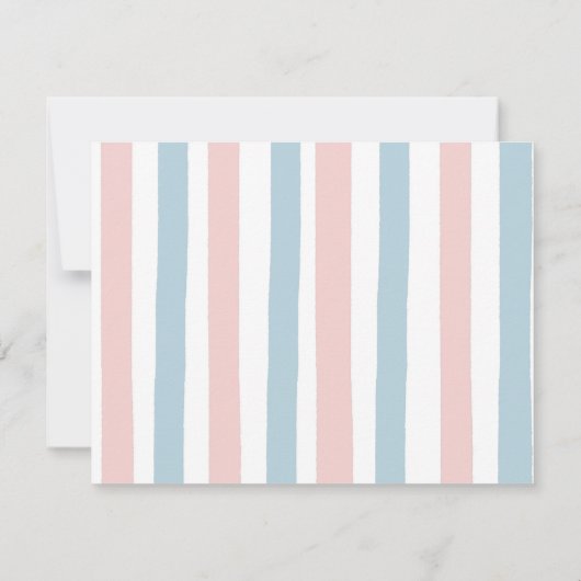 Winter Animal Gender onthulling hem of zij Snowfla Bedankkaart (Achterkant)