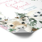 Winter Animal Gender onthulling hem of zij Snowfla Poster (Hoek)