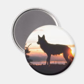 Winter Animal Silhouette Magneet (Voorkant / Achterkant)