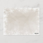 Winter Animal Woodland Books for Baby Card Briefkaart (Achterkant)