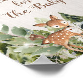 Winter Animal Woodland Floral Predications for bab Poster (Hoek)