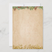 Winter Animals Aurora Bow Coquette Gir Baby Shower Kaart (Achterkant)