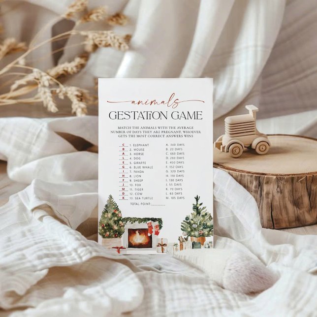 Winter Animals Gestation Baby shower Game (Creator heeft geüpload)