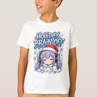 Winter Anime Kerstshirt Slaap Kinderen Cadeau T-shirt