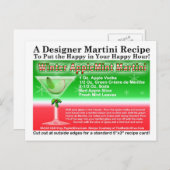 Winter Apple Mint Christmas Martini Recept Kaart (Voorkant / Achterkant)