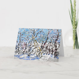 Winter Apple Pruning #140301 Feestdagen Kaart