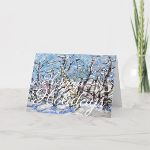 Winter Apple Pruning #140301 Feestdagen Kaart