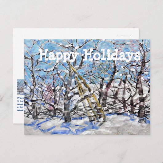 Winter Apple Pruning #140301 Feestdagenkaart (Voorkant / Achterkant)