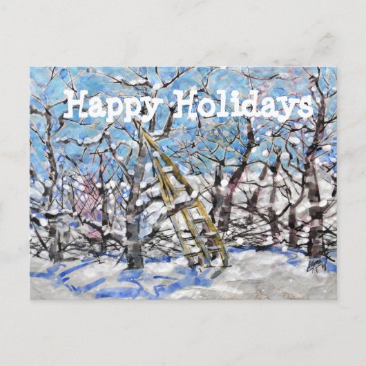 Winter Apple Pruning #140301 Feestdagenkaart (Voorkant)