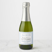 Winter Apres Ski Bachelorette Feest Sparkling Wijnetiket (Voorkant)