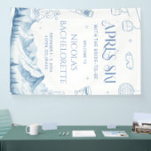 Winter Après Ski Bachelorette-feest verwelkoming Spandoek (Beurs)