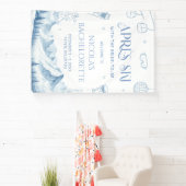 Winter Après Ski Bachelorette-feest verwelkoming Spandoek (Insitu)