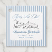 Winter Après Ski Bachelorette-feestje Bedankjes Labels (Voorkant)