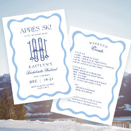 Winter Après Ski Bachelorette Feestje Kaart