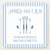Winter Après-Ski Bachelorette-feestje Kartonnen Onderzetters (Voorkant)