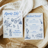 Winter Apres Ski Bachelorette Kaart