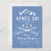 Winter Apres Ski Bachelorette Uitnodigingen (Voorkant)