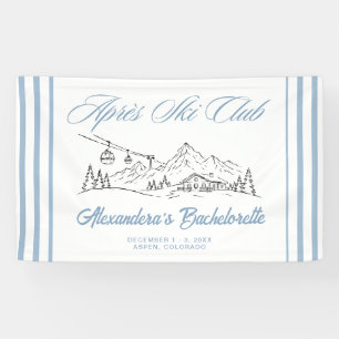 Winter Apres Ski Club Bachelorette-feest Spandoek