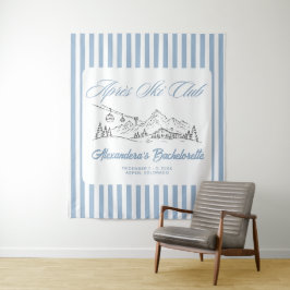 Winter Apres Ski Club Bachelorette Vlag Wandkleed