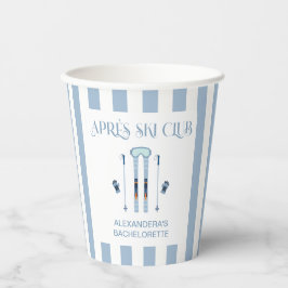 Winter Apres Ski Club Meisjesuitje Papieren Bekers
