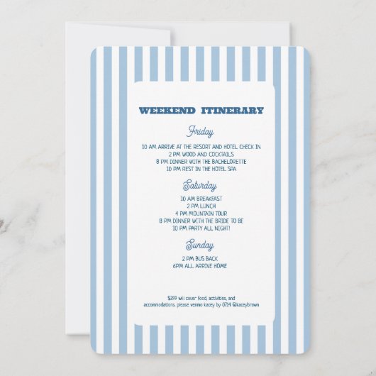 Winter Aprés Ski vrijgezellenfeest weekend Kaart (Achterkant)