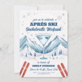 Winter Aprés Ski vrijgezellenfeest weekend Kaart (Voorkant)