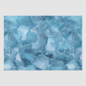 Winter Aqua Blue Ice Sneeuwvlokken Kerstmis Tissuepapier (Voorkant)
