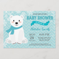 Winter Aqua Polar Beer Baby shower