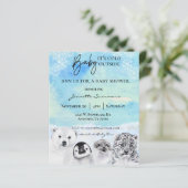 Winter Arctic Animal BabyShower Het is koud buiten (Staand voorkant)