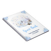 Winter Arctic Animals Baby shower Gastenboek Notitieboek (Rechterzijde)