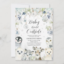 Winter Arctic Animals Baby shower