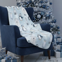 Winter Arctic Animals Cute Polar Animals Christmas