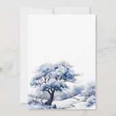 Winter Arctic Deer Fox Beer Animals Baby shower Kaart (Achterkant)