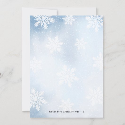 Winter Arctic Party Animals Kaart (Achterkant)